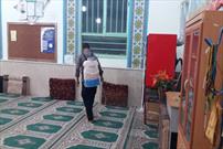 غبارروبی مسجد امام حسن مجتبی (ع) در آستانه ماه مبارک رمضان