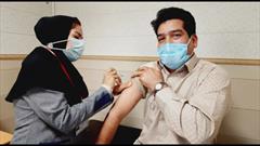 واکسیناسیون کادر درمان بیمارستان چشم پزشکی الزهرا(س) زاهدان در برابر بیماری کرونا