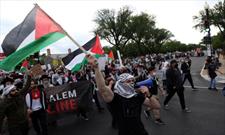 تظاهرات مسلمانان در حمایت از ملت فلسطین در نیویورک