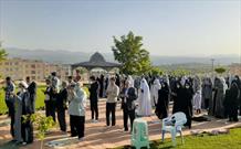 برگزاری نماز عید فطر با همکاری کانون امام حسین (ع) شهر سامان
