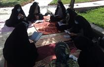 جمع خوانی قرآن کریم بچه های مسجدی در اولین روز از ماه شوال