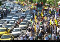 راهپیمایی اعتراض آمیز مردم البرز به جنایات رژیم صهیونیستی