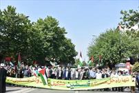 برگزاری راهپیمایی مردمی در حمایت از مردم مظلوم فلسطین و قدس شریف در گرگان