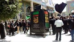 برگزاری عزاداری خیابانی به مناسبت شهادت امام جعفر صادق(ع) در بهشهر