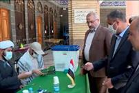 وزیر راه و شهرسازی در حرم حضرت زینب (س) رای داد