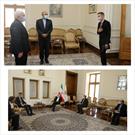 دیدار خداحافظی سفیر سوئیس در تهران با ظریف