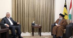 دیدار سید حسن نصرالله با اسماعیل هنیه/ عمق رابطه حزب الله و جنبش حماس