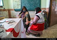 استقرار تیم‌های درمانی هلال احمر خراسان شمالی در مناطق زلزله زده