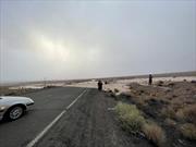 رانندگان در جاده های لغزنده جنوب کرمان جوانب احتیاط را رعایت کنند