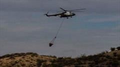 استقرار تیم عملیات اطفای حریق هوایی وزارت دفاع در گچساران