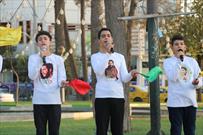 اجرای گروه سرود مسجد «امام علی (ع)» در ۱۲ خیابان شهر جهرم