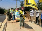 مراسم تشییع شهدای حزب ‌الله در بقاع شمالی لبنان+عکس