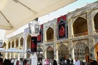 سیاه پوش شدن آستان مطهرعلوی به مناسبت ماه محرم/ پرچم های سیاه در میدان های نجف اشرف برافراشته می شود