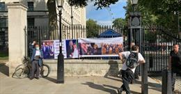 تحصن فعالان حقوقی در لندن برای توقف کمک دولت جانسون به آل خلیفه