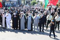 تجمع جاماندگان اربعین حسینی(ع) در میدان امام(ره) انزلی