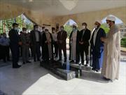 غبار روبی مزار شهدای گمنام با حضور اعضای کانون های مساجد ایلام