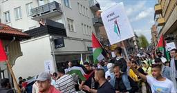 تجمع همبستگی با اسرای فلسطینی در سوئد