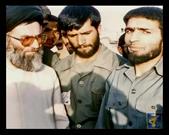 دیدار رهبر انقلاب و شهید طهرانی مقدم در دوران جنگ
