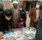 برپایی ایستگاه کتاب در مصلای نماز جمعه شهر نوش آباد