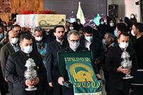 تشییع پیکر شهید گمنام دفاع مقدس توسط خادمیاران تهرانی