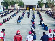 مانور نمادین زلزله در مدارس شهرستان زیرکوه برگزار شد