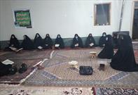 آئین ختم سوره «یس» و «الرحمن» در کانون فرهنگی هنری حضرت خدیجه (س) هشتجین برپا شد
