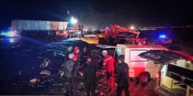 هشت کشته و ۱۶ زخمی در تصادف اتوبوس دهدشت-تهران