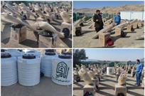 برگزاری رزمایش مواسات توسط قرارگاه جهادی امام رضا (ع) در مناطق زلزله‌زده اندیکا