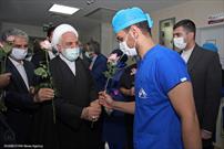 حضور رئیس قوه قضاییه در بیمارستان‌های عدل و دادگستری تهران