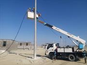 احداث شبکه برق رسانی شهرک شهید سلیمانی روستای زاج و داربست