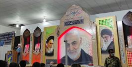 مراسم گرامیداشت دومین سالگرد شهادت شهید سلیمانی و یادواره شهدای شهرستان جیرفت برگزار شد