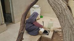 آب آشامیدنی با طعم گل در روستای «چرمه» سرایان