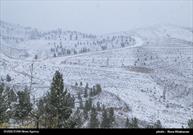 بارش برف پائیزی در ارتفاعات کوه سبلان آغاز شد