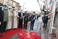 محل شهادت شهید انقلاب «مظفر عزیزی» را گلباران کردند