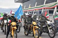 برگزاری رژه موتوری نیروهای مسلح در قزوین