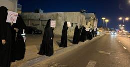 تحصن مردم بحرین در محکومیت سیاست عادی سازی آل خلیفه
