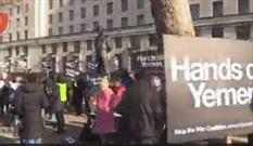 تظاهرات در لندن در محکوم کردن فروش سلاح به عربستان سعودی