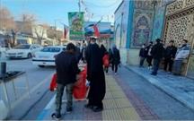 برپایی ایستگاه صلواتی میلاد حضرت علی (ع) توسط کانون «شهدا» فرخشهر