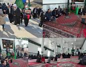 اهالی روستای کرگان به استقبال پرچم بارگاه امام حسین (ع) رفتند