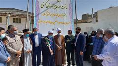کلنگ ساخت مسجد جامع کهنوج با حضور نماینده ولی فقیه در استان کرمان به زمین زده شد 
