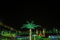 نصب ده‌ها نمایشگر و ریسه های نوری داخل و خارج از آستان مقدس عباسی به مناسبت اعیاد شعبانیه+ عکس