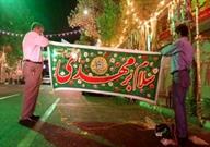 آذین بندی و تزیین محله و مسجد جامع شهر فرادنبه به مناسبت نیمه شعبان