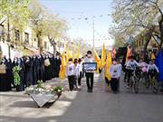 راه اندازی کاروان شادی توسط کانون فرهنگی هنری مسجد «نور» شیراز به مناسبت نیمه شعبان