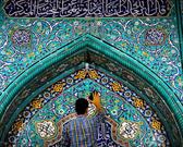 آیین غبارروبی مسجد در کانون «مشکات الرضا (ع)» جهرم برگزار شد