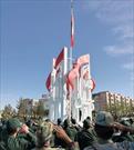 آیین اهتزاز پرچم جمهوری اسلامی در کرمان برگزار شد