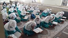 تصاویری از جمع خوانی قرآن کریم در مدارس راین