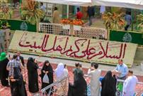گل آرایی آستان مطهر علوی به مناسبت میلاد امام حسن مجتبی(ع)+ عکس
