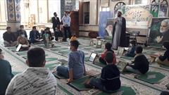 دانش آموزان در برنامه های قرآنی مساجد بیله سوار حضور دارند