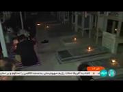 سیل جمعیت در قطعه شهدای بهشت زهرا برای برگزاری احیای شب قدر