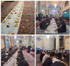 افطار در مسجد امام حسین بر سر سفره  همدلی در تبریز